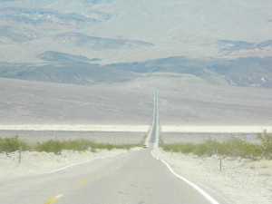 Driving through Death Valley